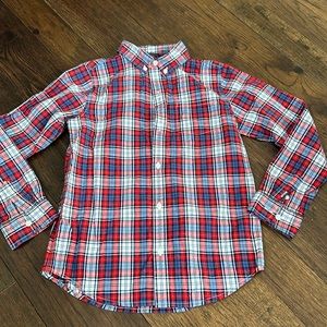 Janie and Jack button down plaid dress shirt. Size 8